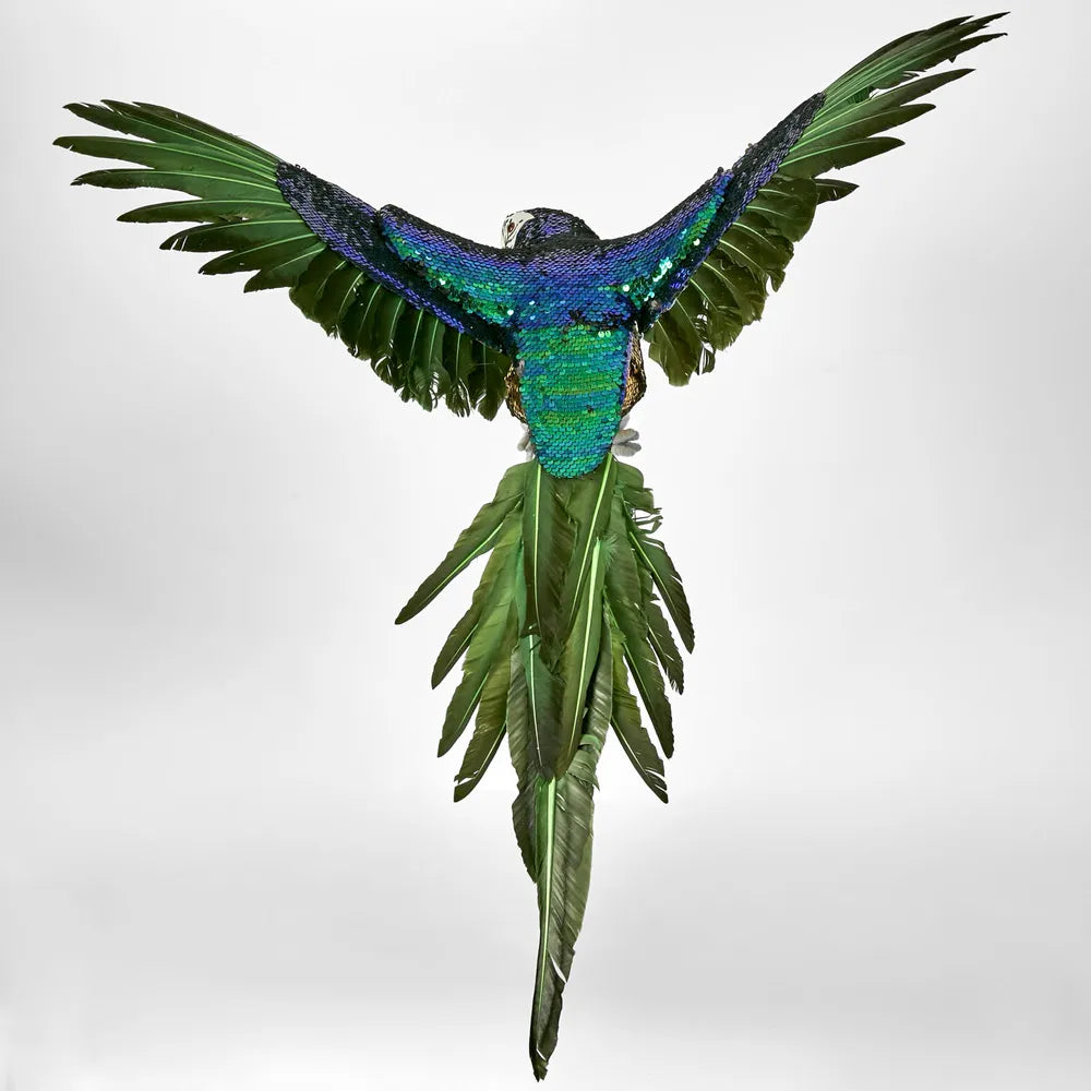 Donna !  Sequin Parrot Green - Large