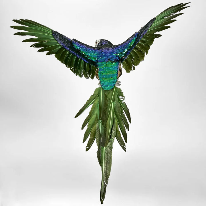 Donna !  Sequin Parrot Green - Large