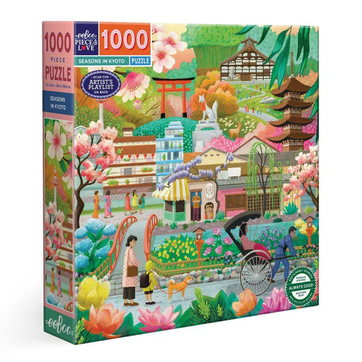 eeBoo 1000 Pc Puzzle – Seasons in Kyoto