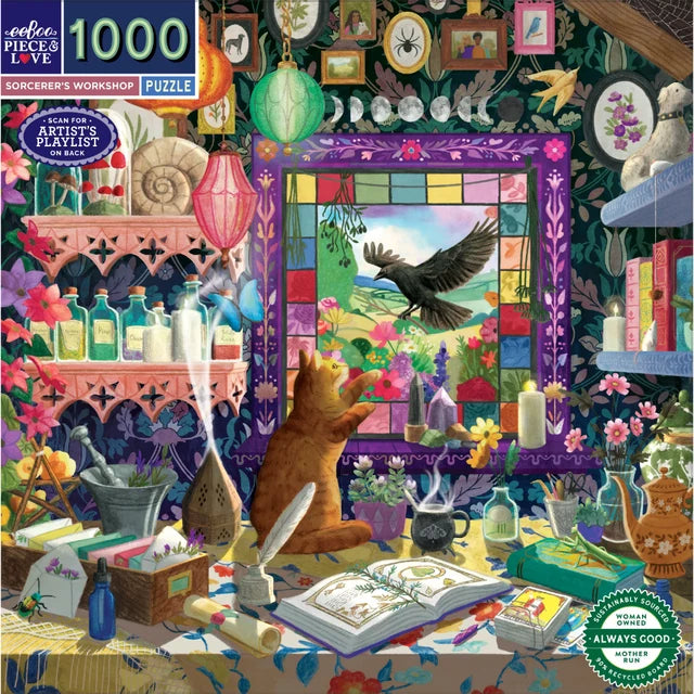 eeBoo 1000 Pc Puzzle - Sorcerer's Workshop