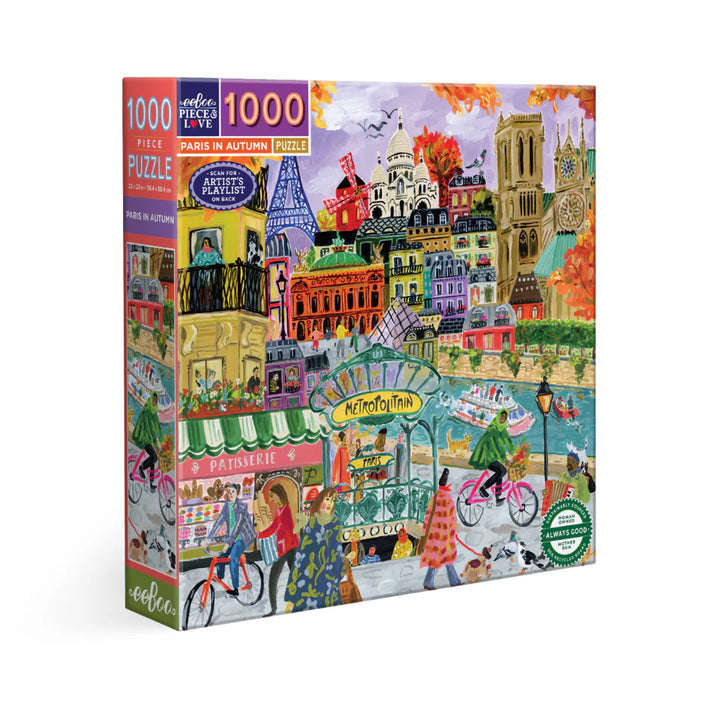 eeBoo 1000 Pc Puzzle - Paris in Autumn