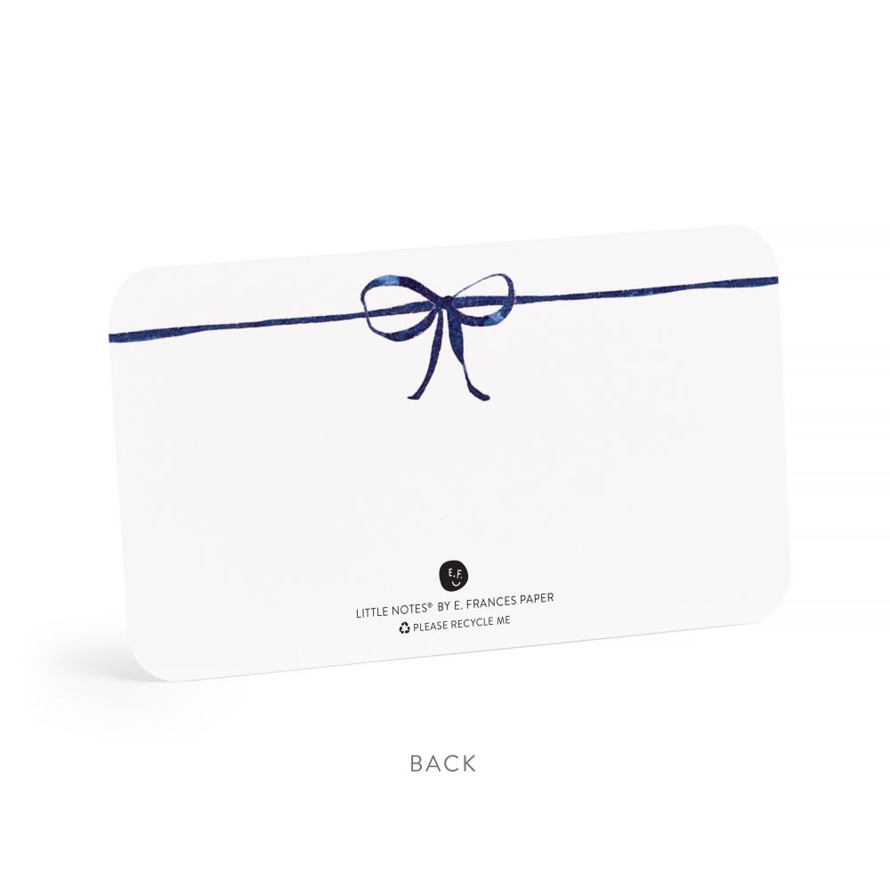 Little Notes - Navy Bow