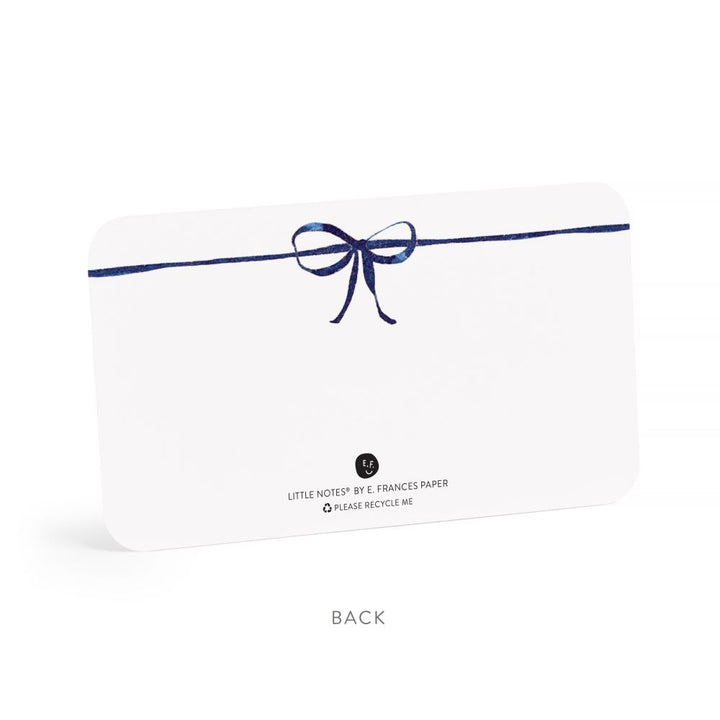 Little Notes - Navy Bow