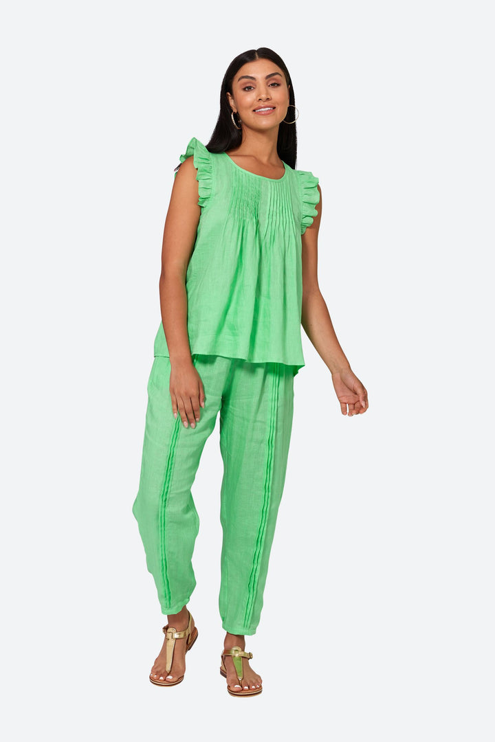 Eb & Ive La Vie Frill Top - Kiwi