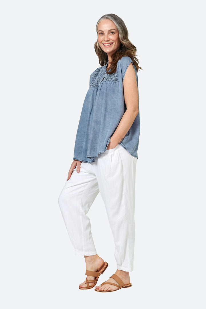 Eb & Ive Elan Top - Denim