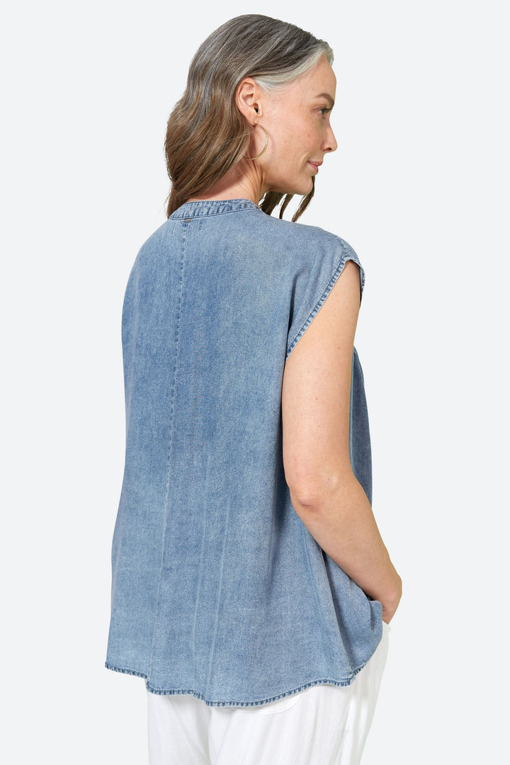 Eb & Ive Elan Top - Denim