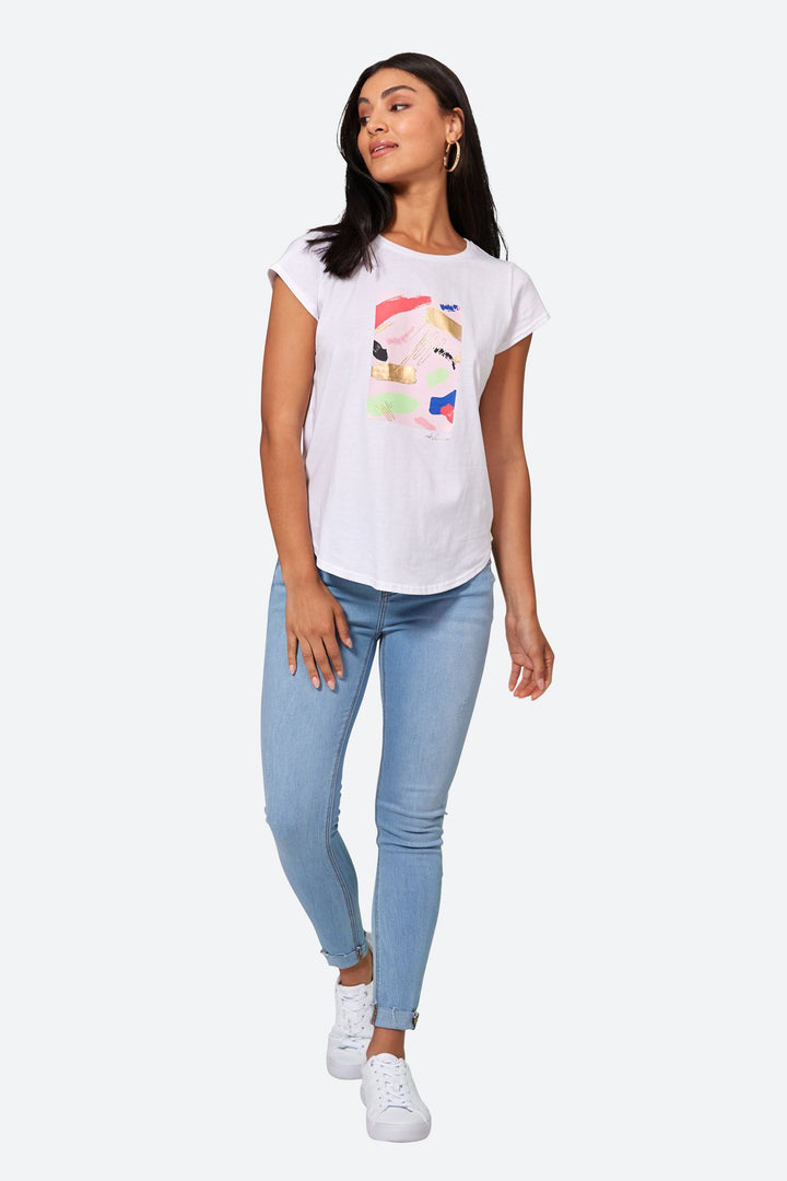 Eb & Ive Reveler Tshirt - Blanc