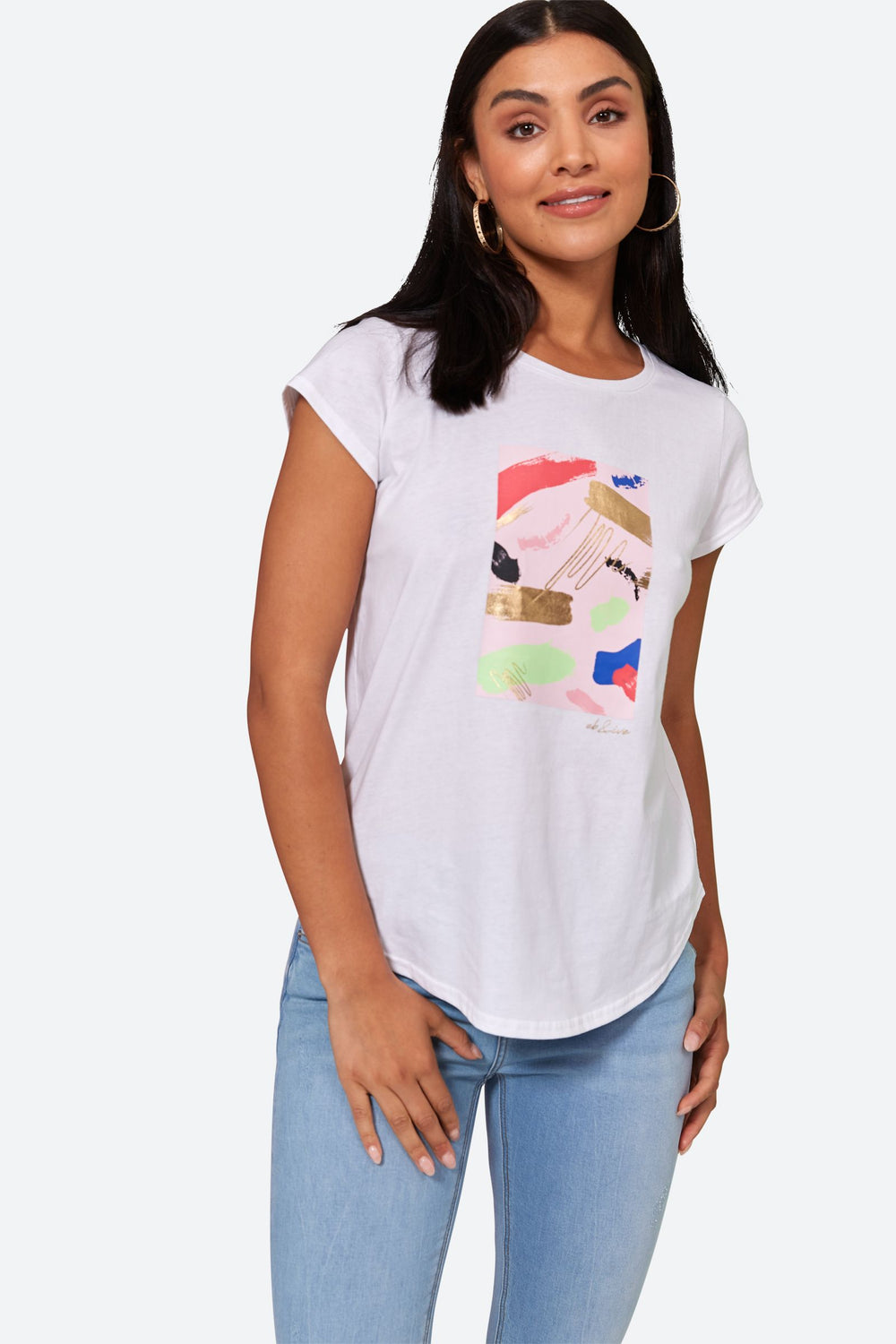 Eb & Ive Reveler Tshirt - Blanc