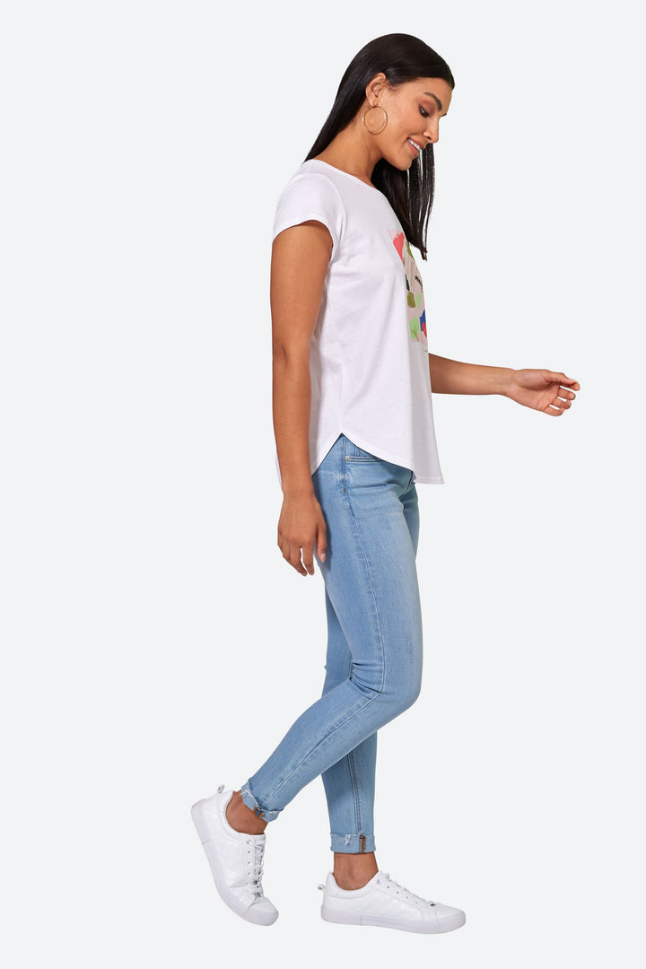 Eb & Ive Reveler Tshirt - Blanc