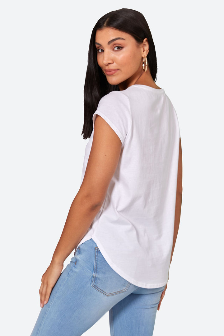 Eb & Ive Reveler Tshirt - Blanc