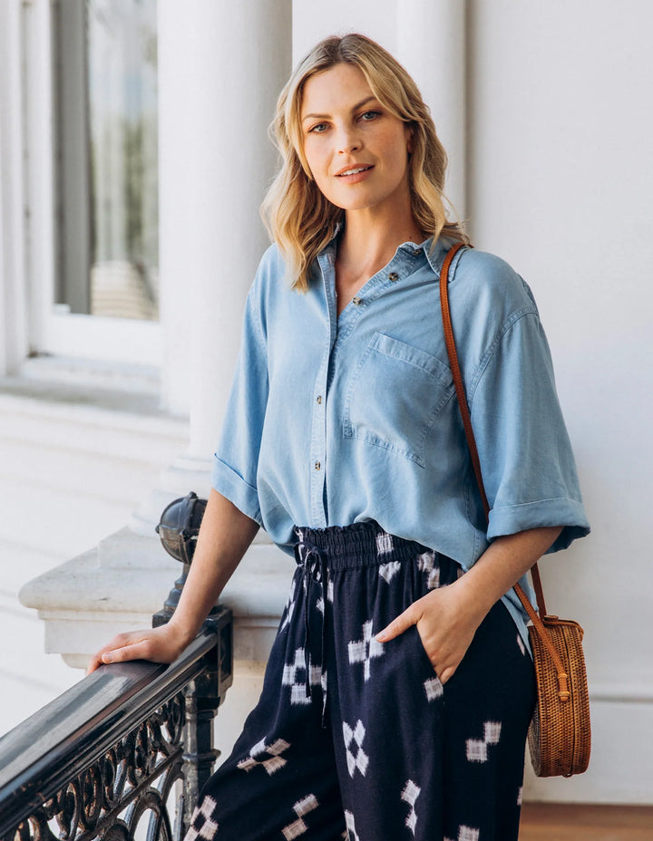 Elm Blissful Chambray SS Shirt