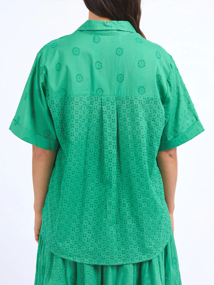 Elm Clementine Shirt - Greenbriar