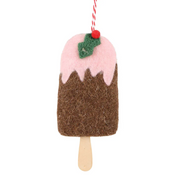 Mervelle Felt Ice Cream Hanging Tree Ornament - Pink