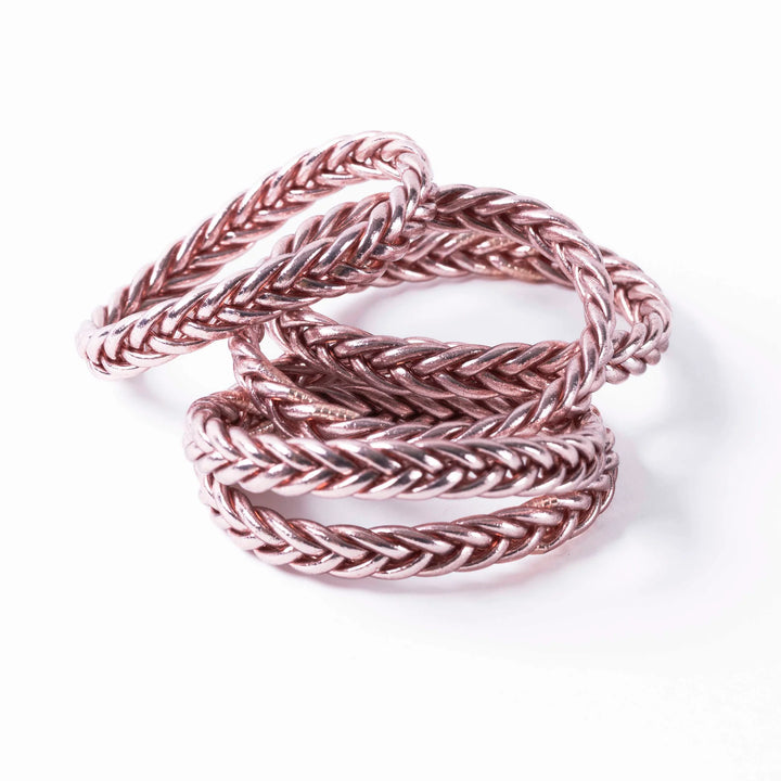 Buddhist Bracelet Braid - Rose Gold