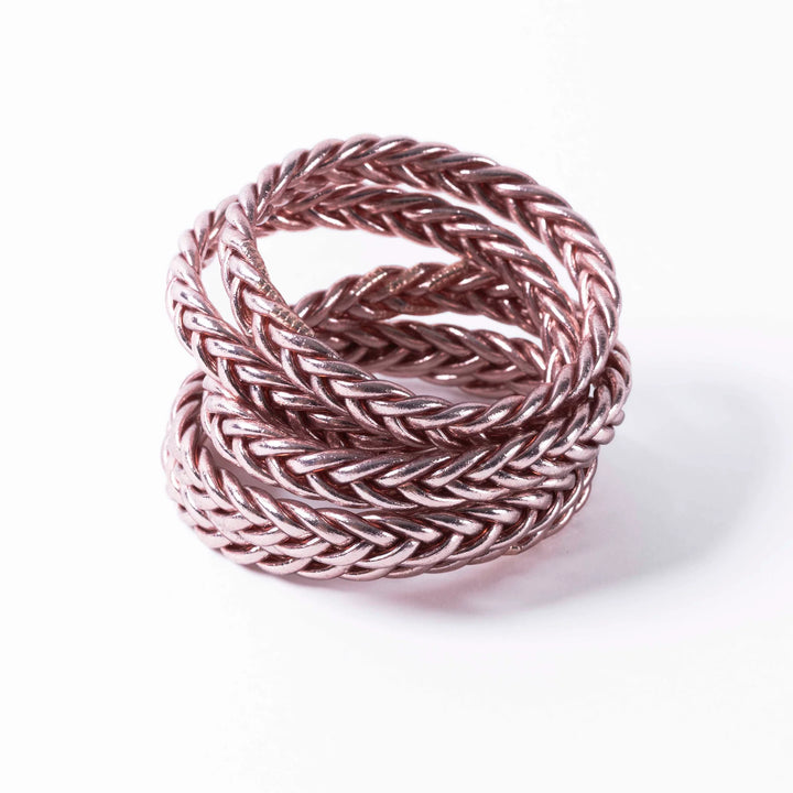 Buddhist Bracelet Braid - Rose Gold