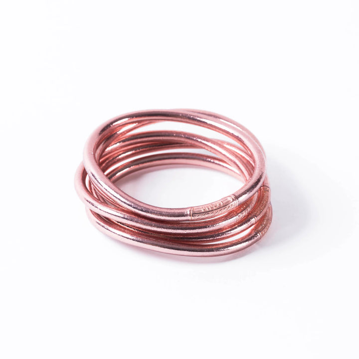 Buddhist Bracelet Thick - Rose Gold