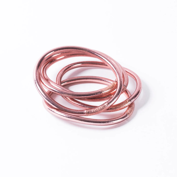 Buddhist Bracelet Thick - Rose Gold