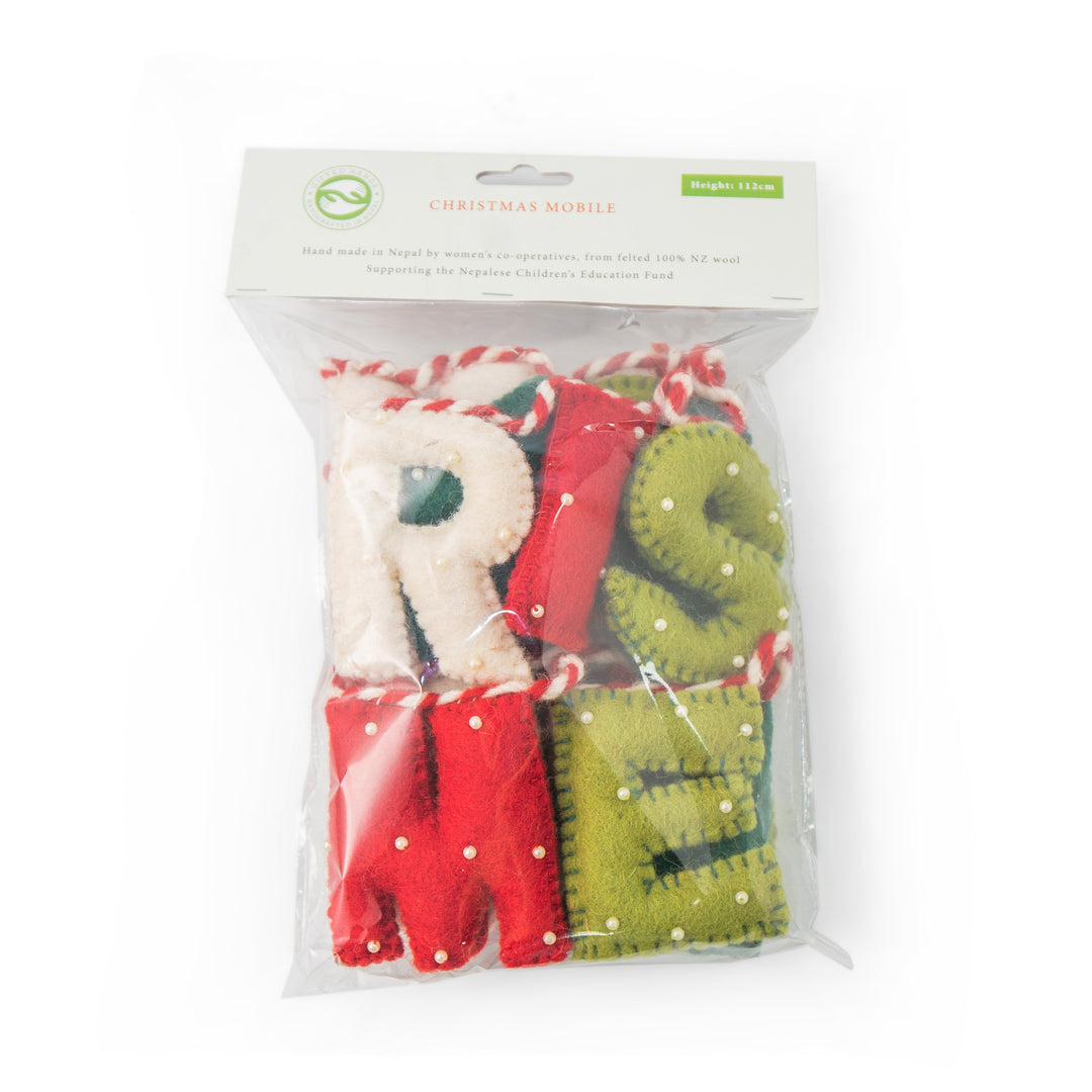Merry Christmas Felt Bunting