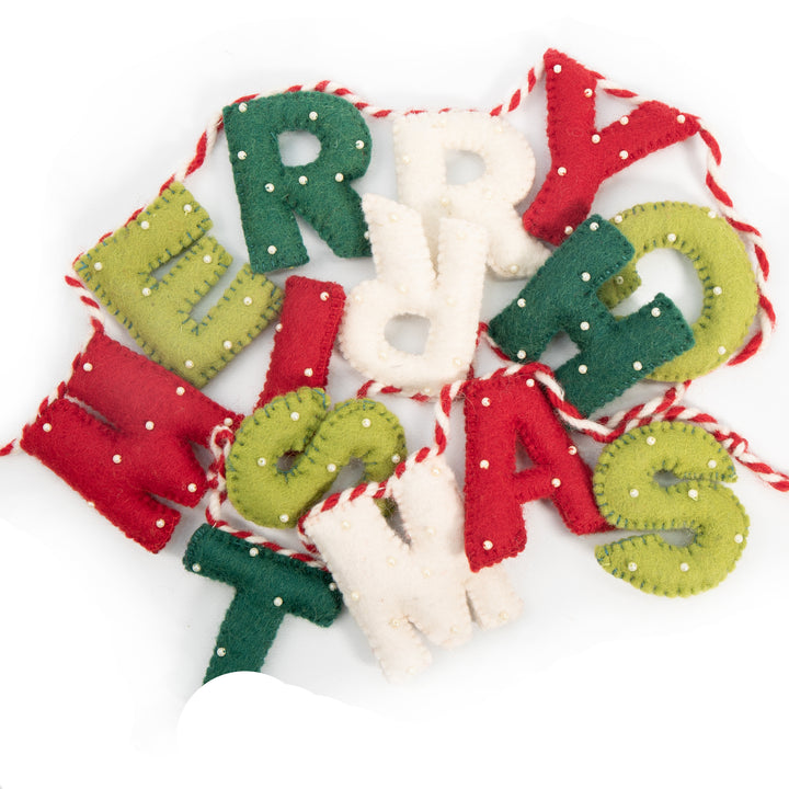 Merry Christmas Felt Bunting