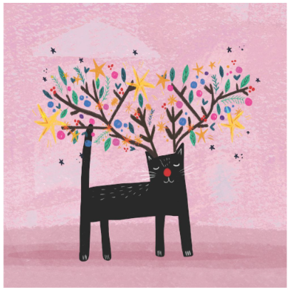 BCNA Festive Cat - Charity Christmas Card Pack