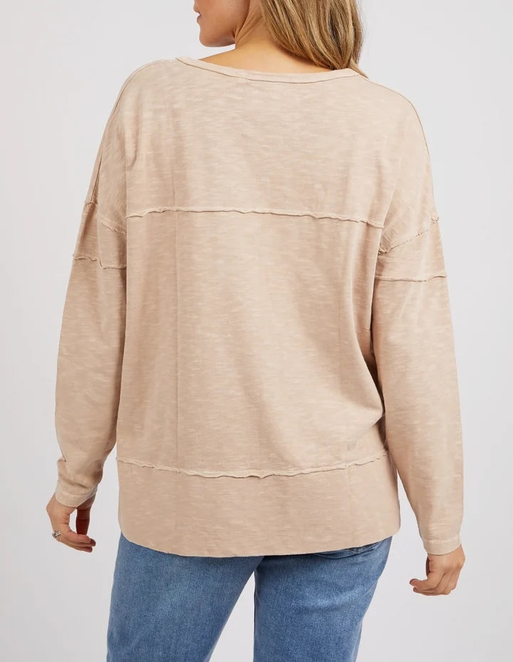 Foxwood Jayne Throw on Top - Oat