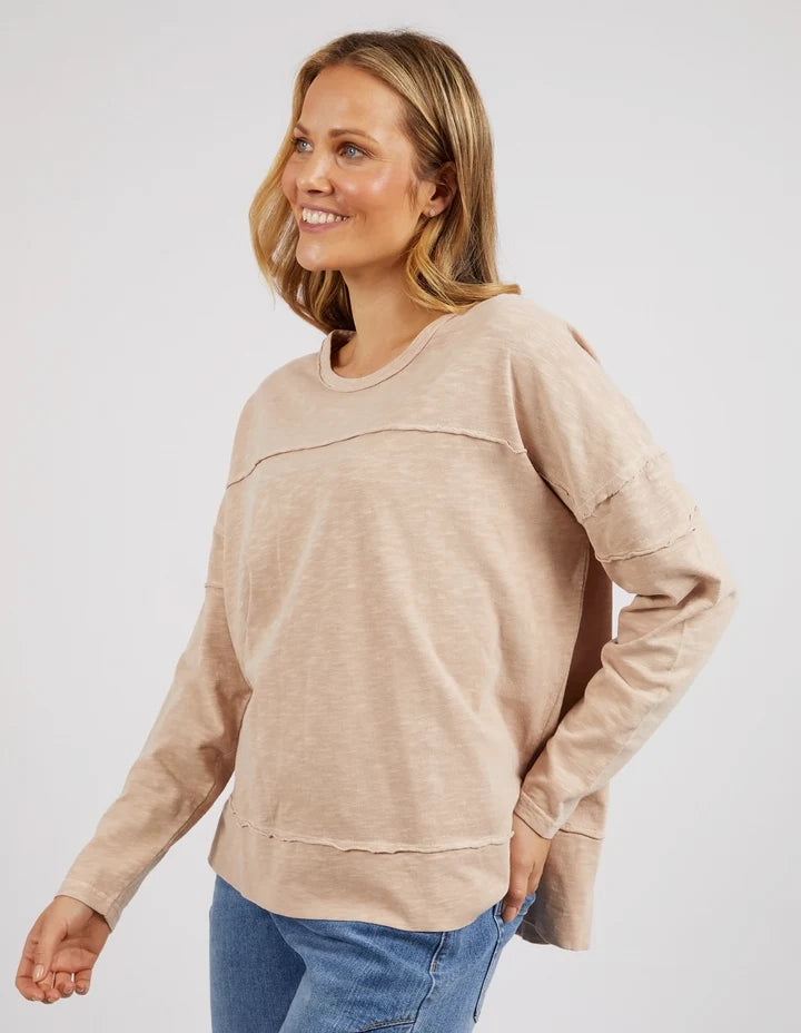 Foxwood Jayne Throw on Top - Oat