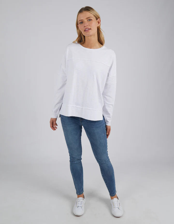 Foxwood Jayne Throw on Top - White