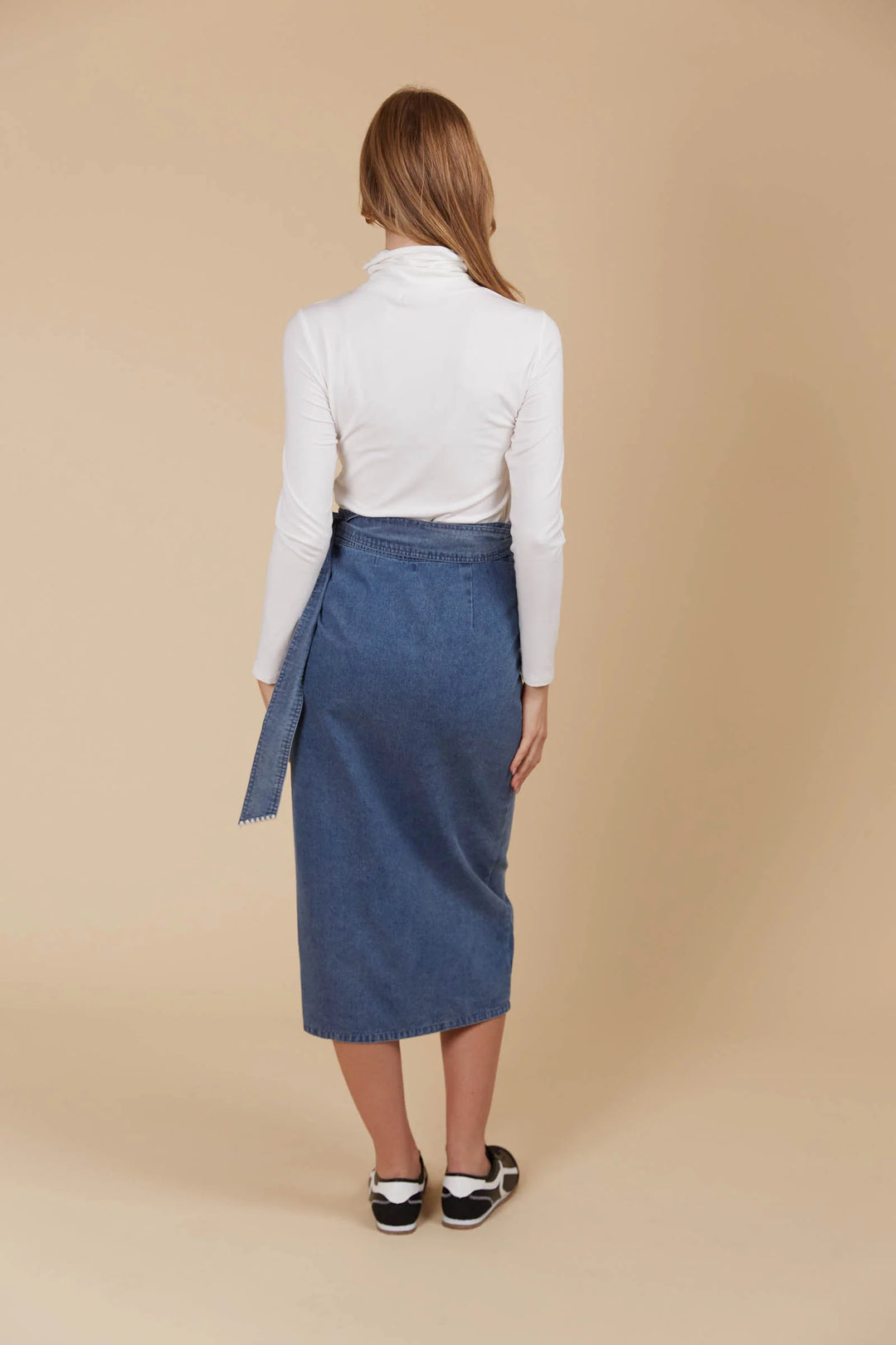 Freya Wrap Skirt - Denim