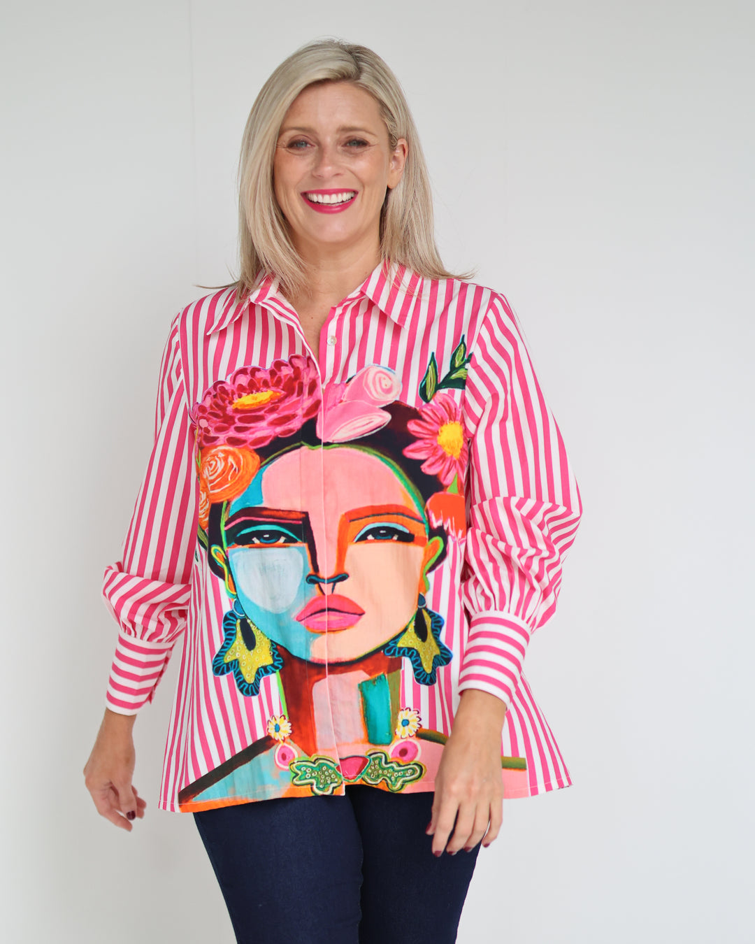Frida Shirt Pink - Long Sleeve
