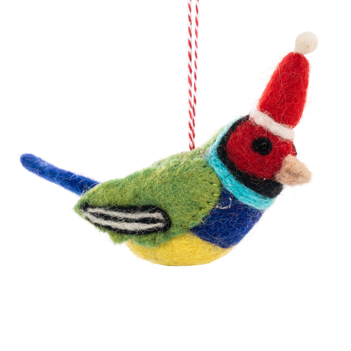 Gouldian Finch Fae Felt  Christmas Decoration