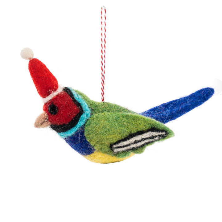 Gouldian Finch Fae Felt  Christmas Decoration
