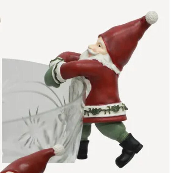 Vintage Pot Hanging Santas