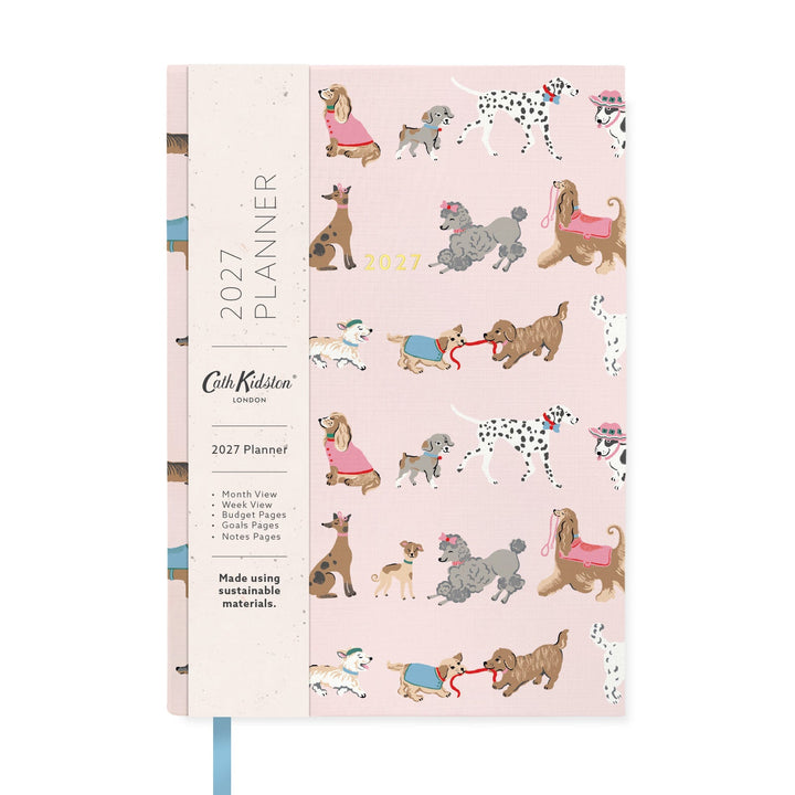 2027 Cath Kidston A5 Soft Cover Diary - Dogs