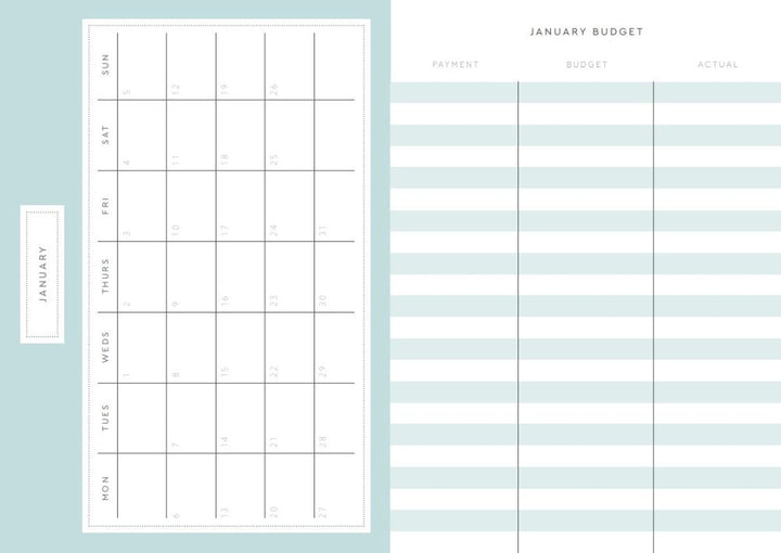 Kaleido 2026 A5 Diary-Scalloped Marble