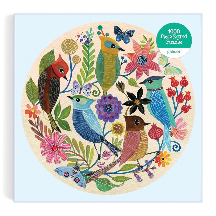 Avian Friends Round Puzzle - 1000 pc