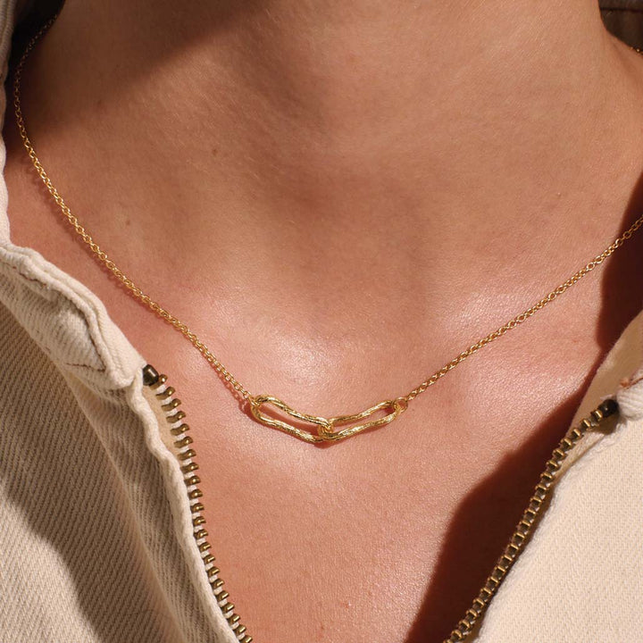 Eterna Interlink Necklace - Gold