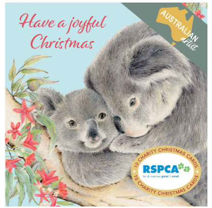 RPSCA Joyful Koala - Charity Christmas Card Pack