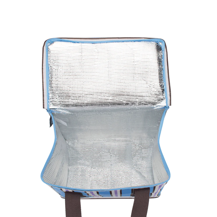 Cooler Bag Choc Blue Stripe