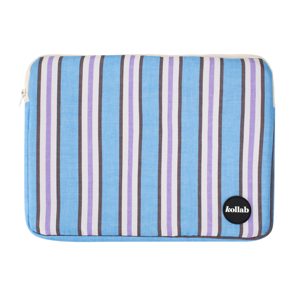 Laptop Case Choc Blue Stripe