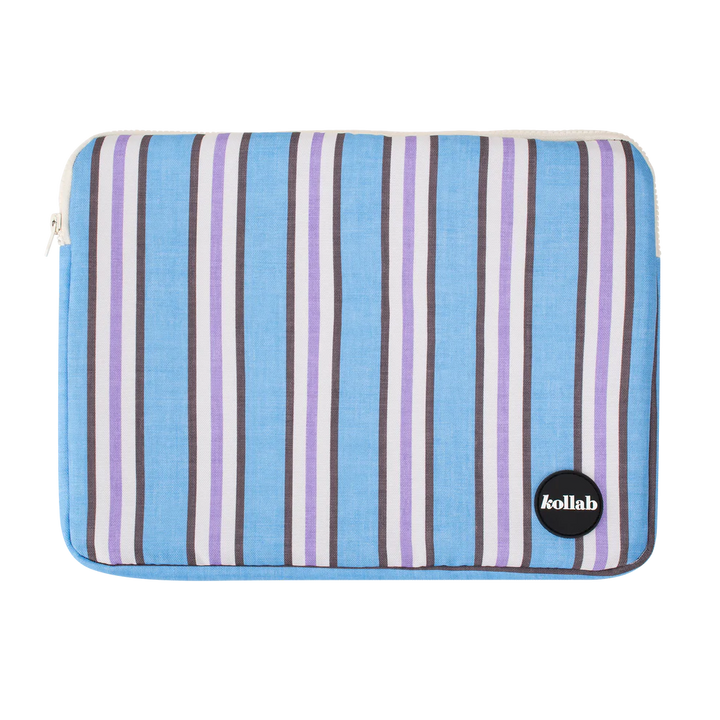Laptop Case Choc Blue Stripe