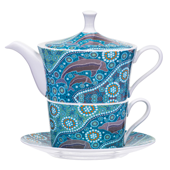 Ashdene Maarakool Art Dolphins Dreaming Tea For One
