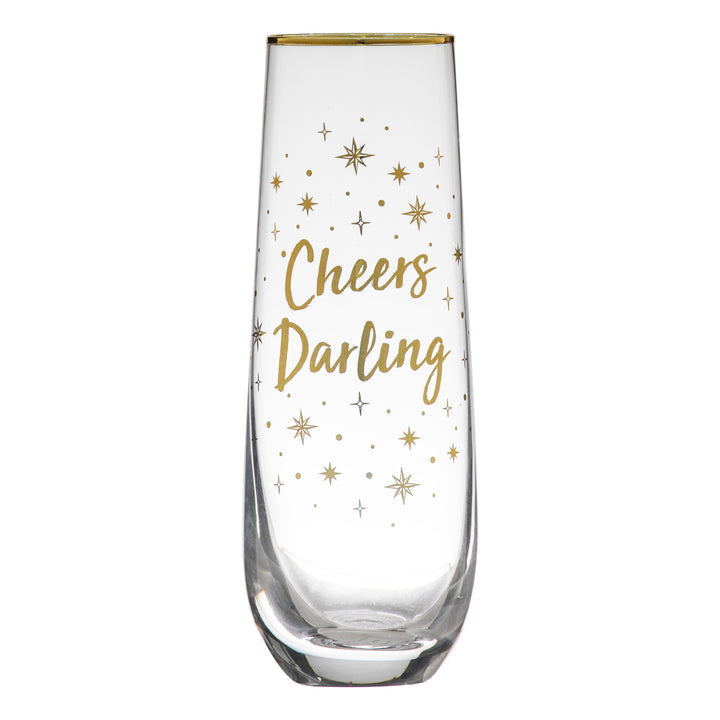 Ladelle Starry Cheers Darling Stemless Champagne Glass