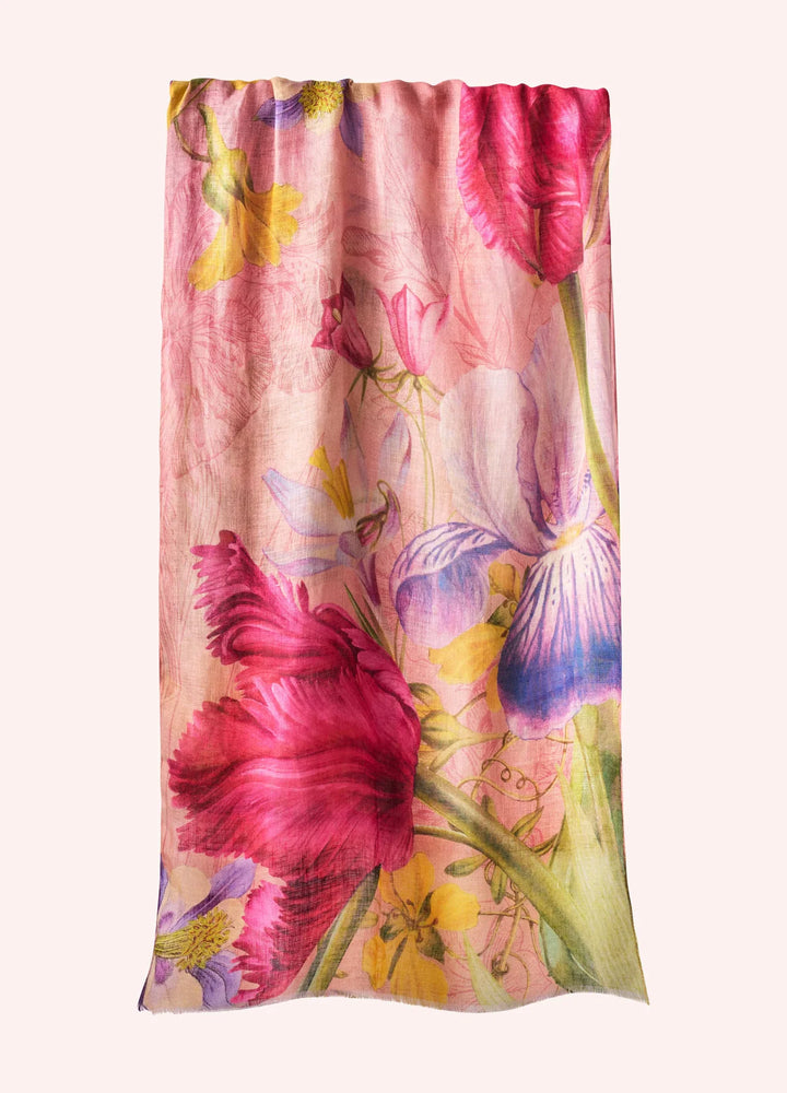 Linen/Cotton Scarf - Powder