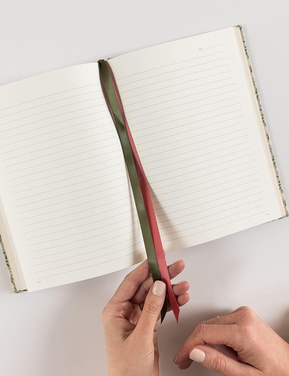Linen Bound Lined Journal - Bloomere