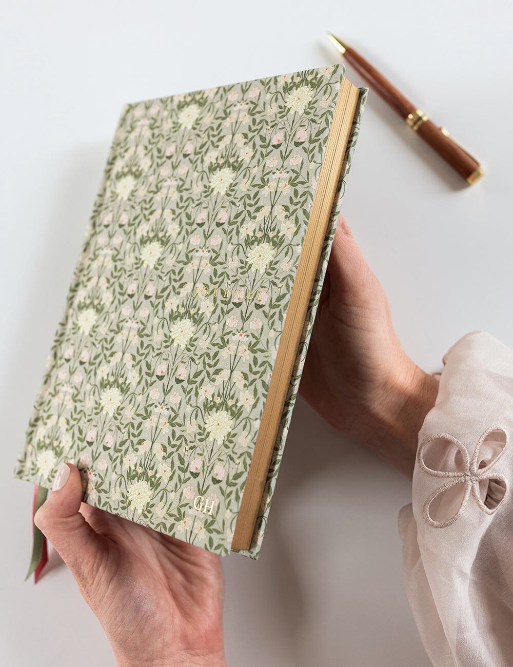 Linen Bound Lined Journal - Bloomere