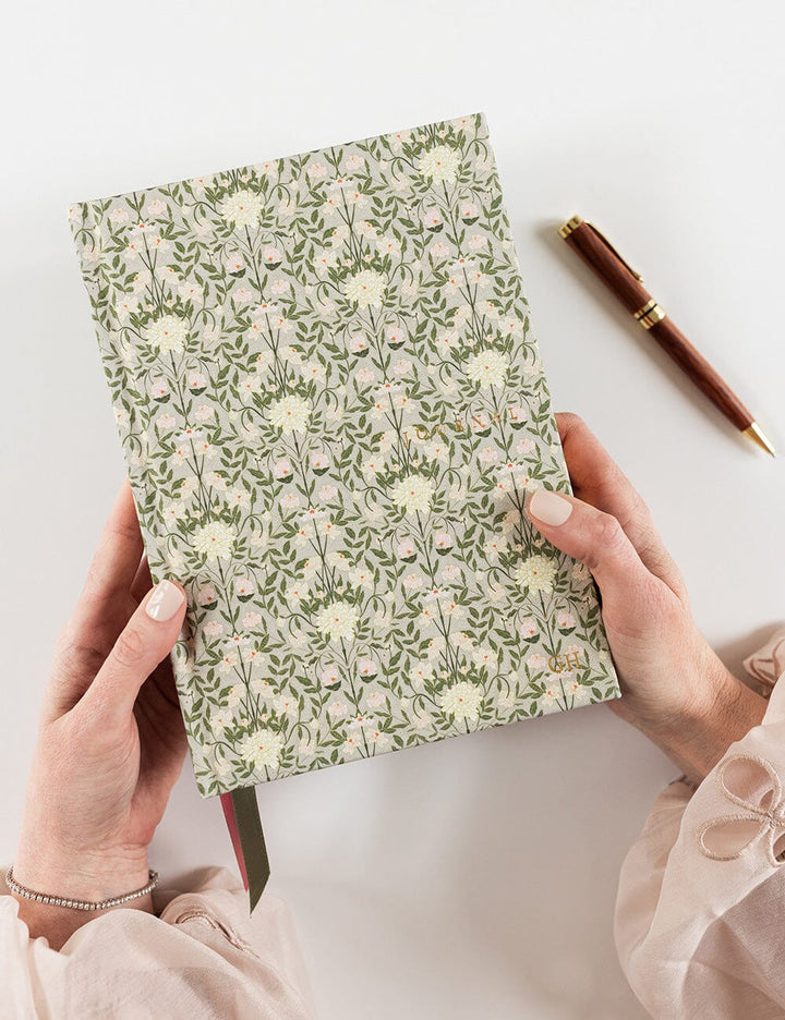 Linen Bound Lined Journal - Bloomere