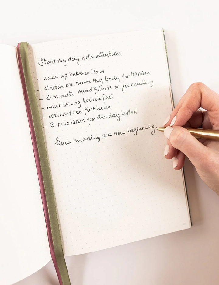 Linen Bound Journal - Summer Perennials (Bullet Journal)