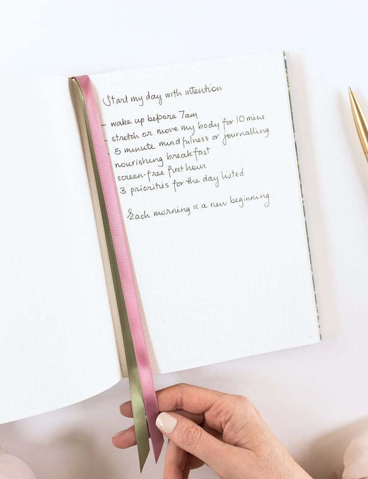 Linen Bound Journal - Summer Perennials (Bullet Journal)