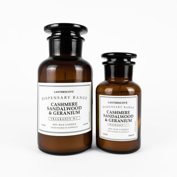 Dispensary 6.5oz Soy Wax Candle - Cashmere Sandalwood + Geranium