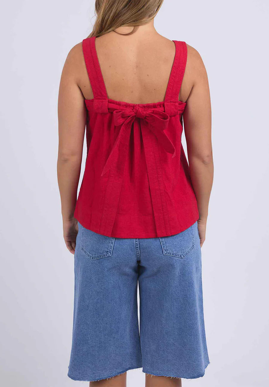 Lourdes Top - Crimson
